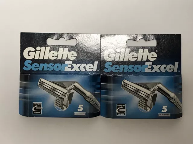 10 Gillette Sensor Excel Klingen Rasierklingen  NEU/OVP