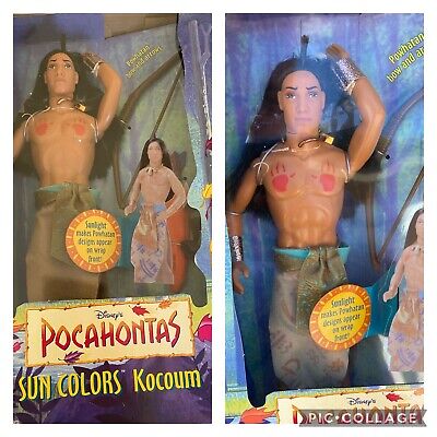 Pocahontas Kocoum Colori Del Sole doll Disney Mattel 1995 SPESE GRATIS 