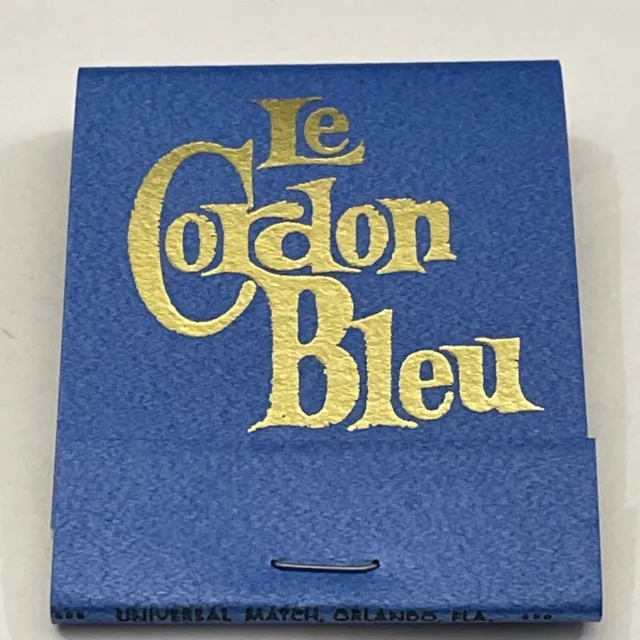 Vintage Matchbook Cover  Le Cordon Blue Restaurant. Winter Park, Florida   gmg