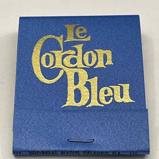 Vintage Matchbook Cover  Le Cordon Blue Restaurant. Winter Park, Florida   gmg