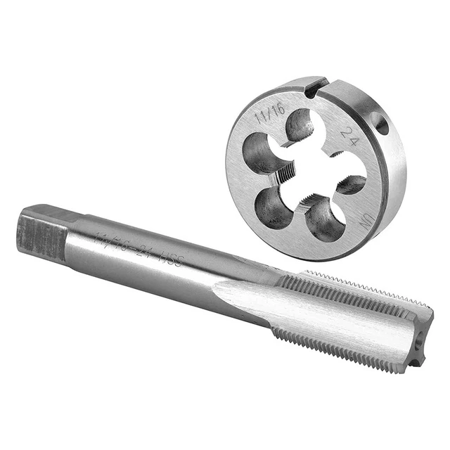 11/16-24 UNEF Tap And Die Set UNEF Machine Thread Tap And Round Die Right Hand