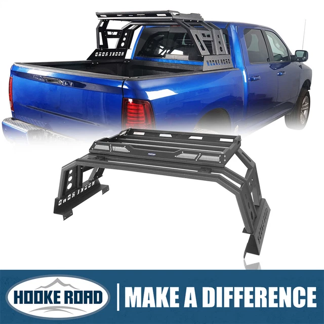 HOOKE ROAD ROLL Bar Cage Bed Rack Cargo Carrier For 20092018 Dodge Ram