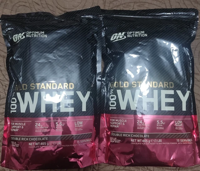 OPTIMUM NUTRITION GOLD Standard 100% Whey Protein Powder Double Rich ...