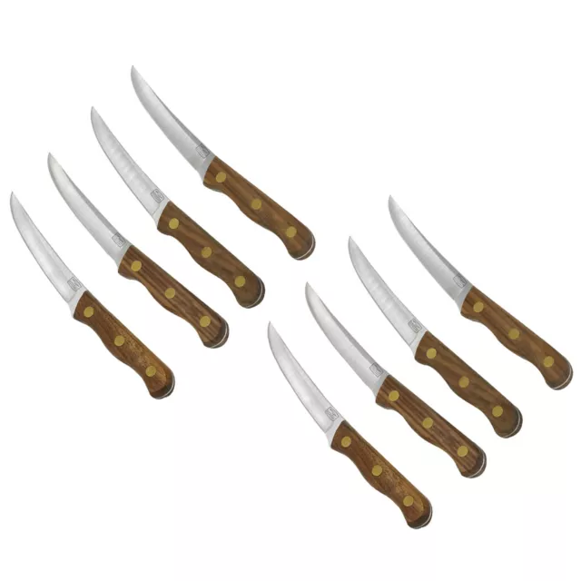 Chicago Cutlery 8-Piece Walnut Tradition Stainless Steel Steak Knife Set