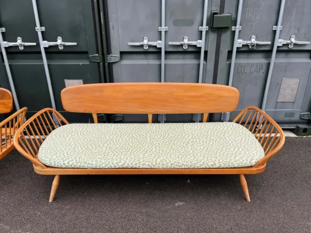 Mid-Century Ercol Day bed with base cushions