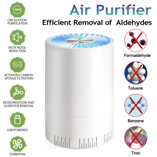 Home Nice Room Air Purifier Dust HEPA Air Cleaner for Allergies Smoke Asthma CN