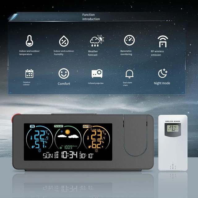 DIGITAL PROJECTION CLOCK Featuring a User Friendly Smartphone Interface