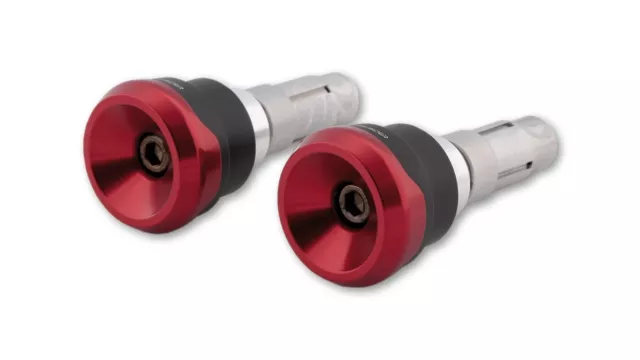 HIGHSIDER Aluminium Lenkergewichte AKRON-LS rot für Lenker ID 12-22 mm