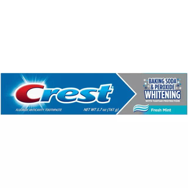 Crest Pâtisserie Soda & Peroxyde Dentifrice, Menthe Fraîche, 161 G