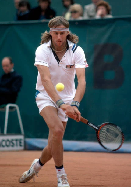 BJÖRN BORG Swedish tennis player in Stockholm Open tournament 1980