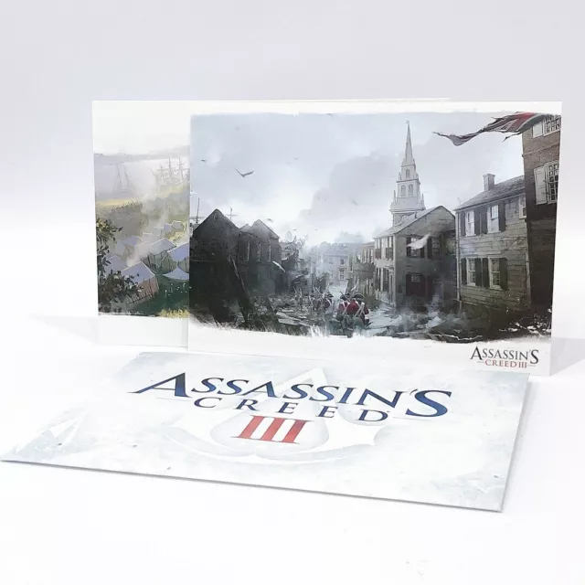 Assassins Creed 3 III Art Cards Rare Collectors Item - UK FREE Fast Delivery