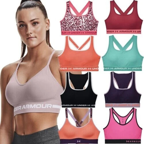 Under Armour Donna SPORTS Reggiseno Medio Sostegno Crossback Apertura Palestra