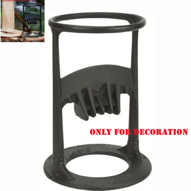 Home Decoration Black Firewood Kindling Splitter Racker Log Wood Cutter Ornament