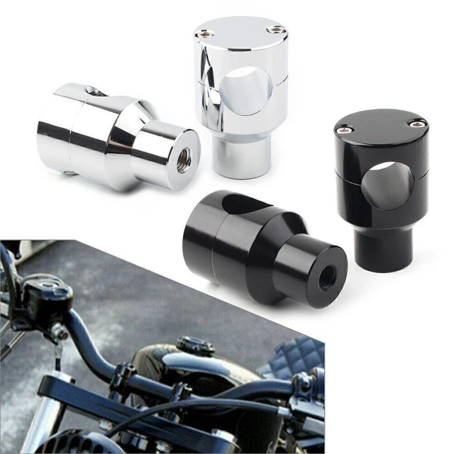 1'' Motorcycle Handlebar Handle Bar Mount Adapter Risers Clamp For Harley Honda