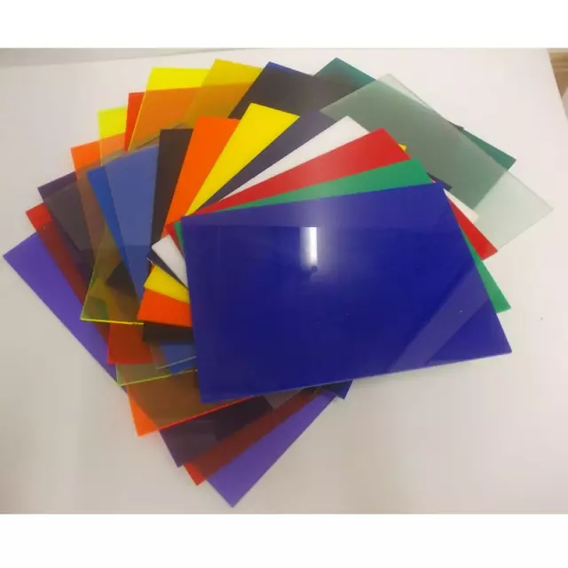 Couleur Acrylique Transparent Perspex Feuille Plastique Panneau Couper À Taille