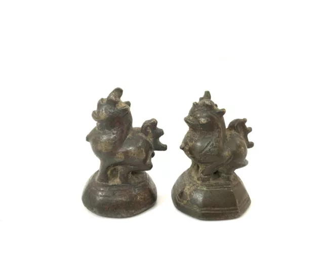Vintage Burmese Chinthe opium weight