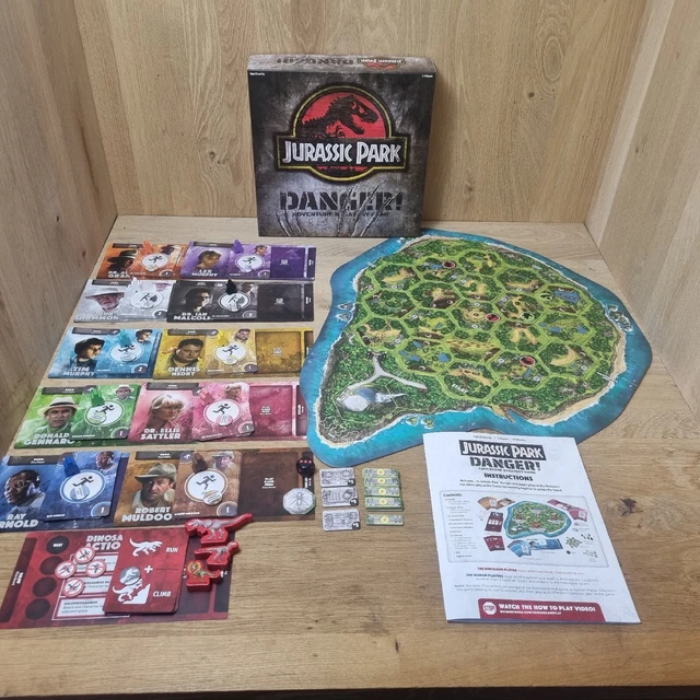 JURASSIC PARK DANGER! Adventure Strategy Board Game Wonder Forge 100% ...