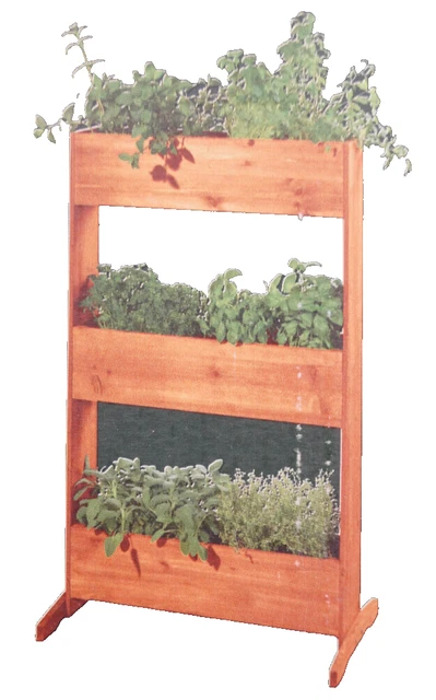 Outsunny Vertikales Hochbeet 3 Etagen Holz  Blumenkasten Kruterbeet 65 X  75 X 76 Cm Braun Kruterbeet 3 Etagen
