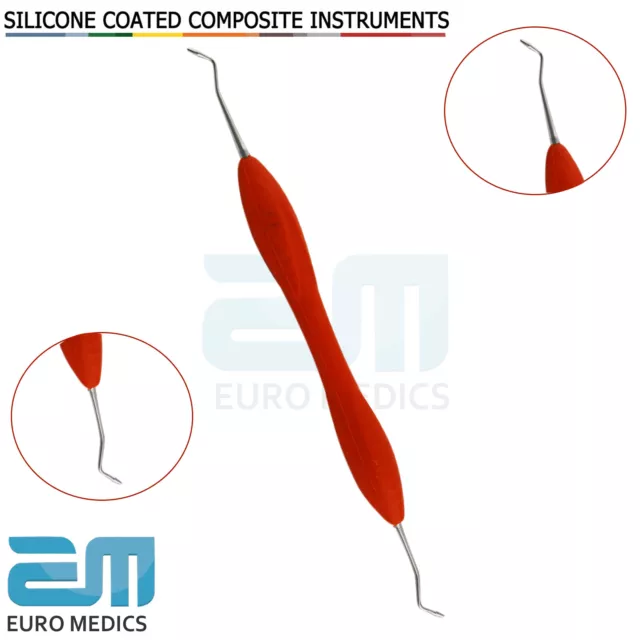 Composite Filling Dental Hand Instrument Packer Modeller Silicon Handle St.Steel