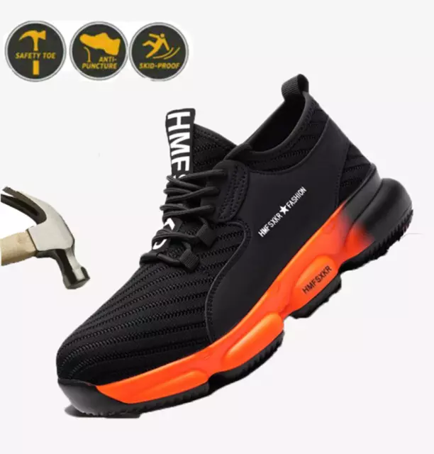 Sicherheitsschuhe Leicht Mit Stahlkappe Arbeitsschuhe Sneaker Sportliche Herren