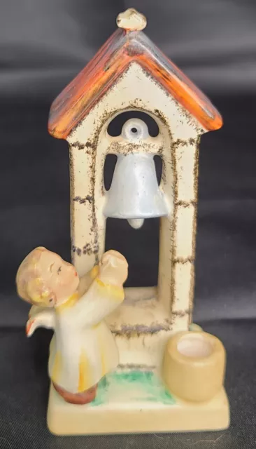 W Germany GOEBEL Porcelain ANGEL Ringing CHURCH BELL Hummel Figurine SPO 48