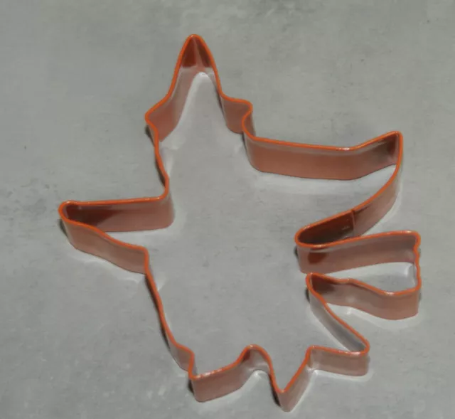 Orange Flying Witch Cookie Cutter Halloween Biscuit Cutter Metal Eddingtons  C02
