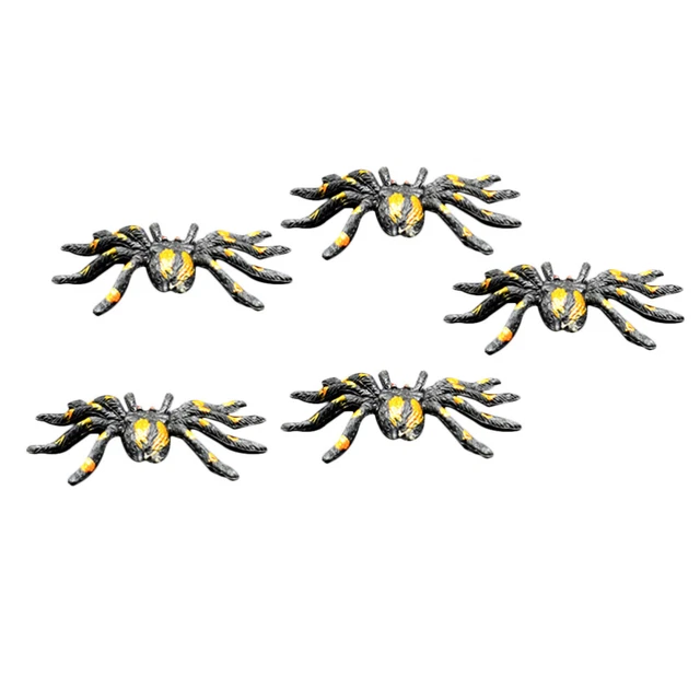 12 PCS FINTI Puntelli Di Ragno Ragni Realistici Arredamento Oggetti Scena EUR 8,84 - FR