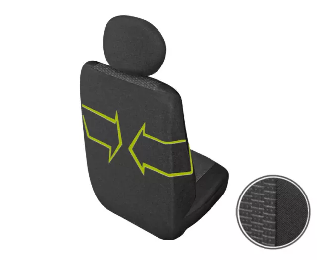 Fiat Talento Medida Frontal Fundas de Asiento Individual Conductor - Copiloto 2