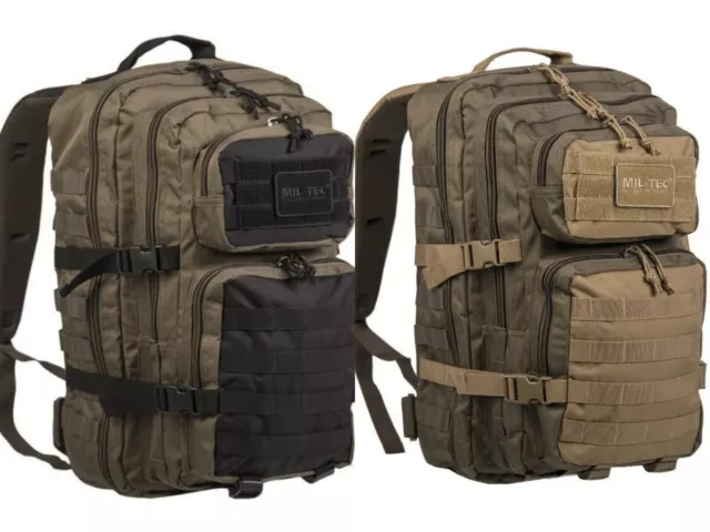 Mil-Tec Ranger Molle Assault Pack Large Army Backpack Rucksack Bag 36L