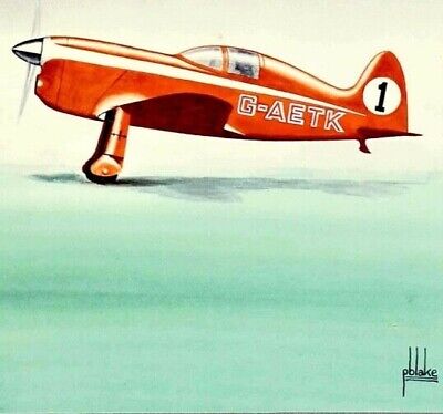De Havilland T.k.4. P Blake De Havilland Library Print Kings Cup Air Race Major