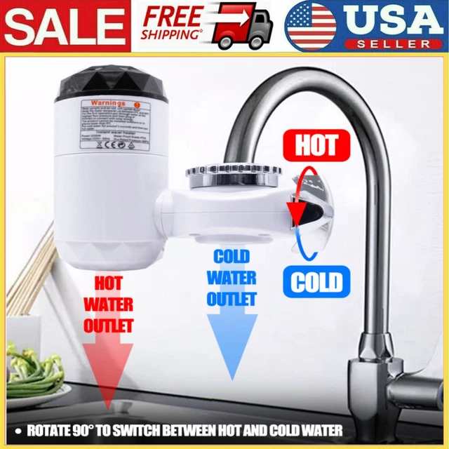 Instant Fast Heating Electric Hot Cold Water Heater Faucet Taps 3000W US Plug Instant Fast Heating Electric Hot Cold Water Heater Faucet Taps 3000W US Plug