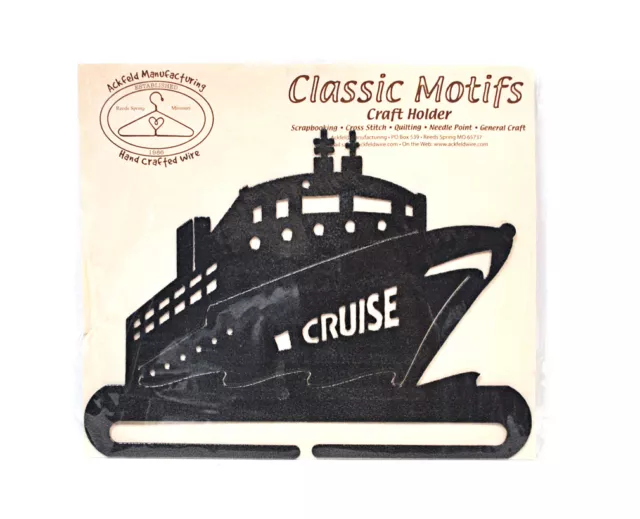 Classic Motifs Cruise Ship 6 Inch Charcoal Split Bottom Craft Holder