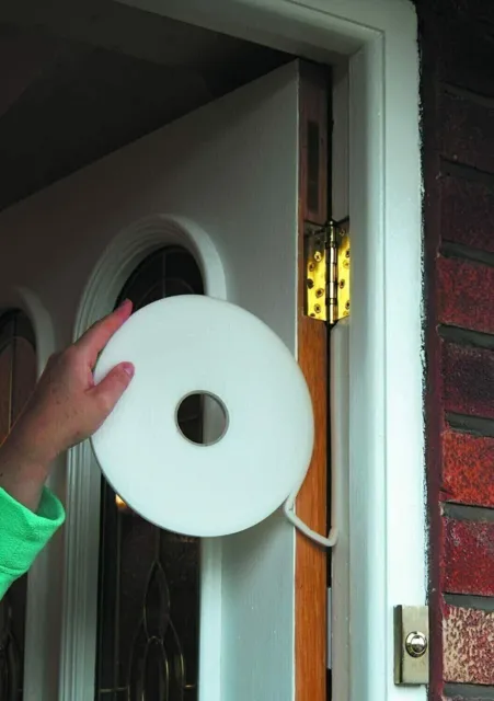 2X 5M Weather Foam Tape Draught Draft Excluder Seal Strip Insulation Window Door