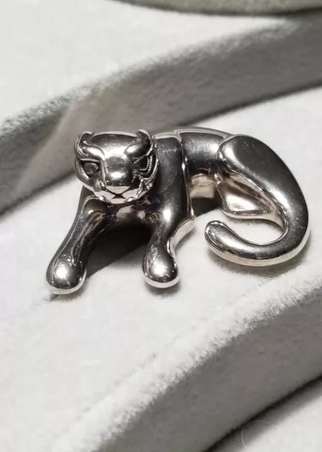 Ross Simons Sterling silver panther cheetah tiger Pendant for necklace