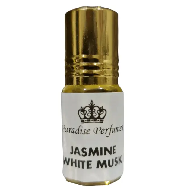 JASMINE WHITE MUSK Perfume Oil by Paradise Perfumes - Fragrance Scent Oil 3ml
