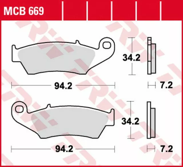 TRW Bremsbeläge vorne für Honda XL 600 V Transalp , XL 650 V Transalp