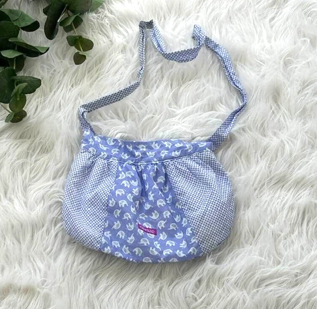 Naartjie Purple Floral Elephant Purse Cross Body Bag
