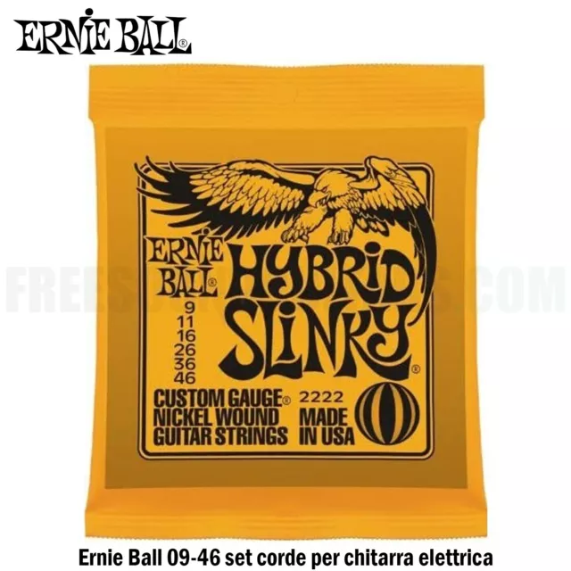 Ernie Ball 2222 | 09-46 | set muta corde per chitarra elettrica hybrid Slinky