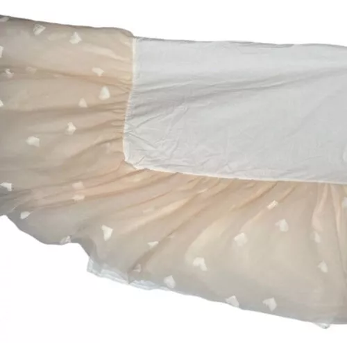 Monique Lhuillier For Pottery Barn Kids Pink Ethereal Bed Skirt Tulle Crib NWT