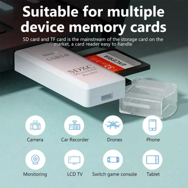 LETTORE ADATTATORE Per Scheda di memoria Micro SD card TF card OTC a USB 3.0 3