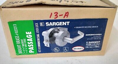 Sargent B23213 Bright Brass B23 Commercial Lever Lock