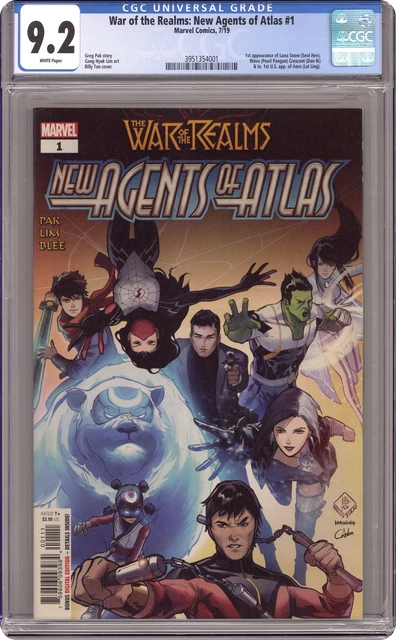 War of the Realms New Agents of Atlas 1A Tan CGC 9.2 2019 3951354001