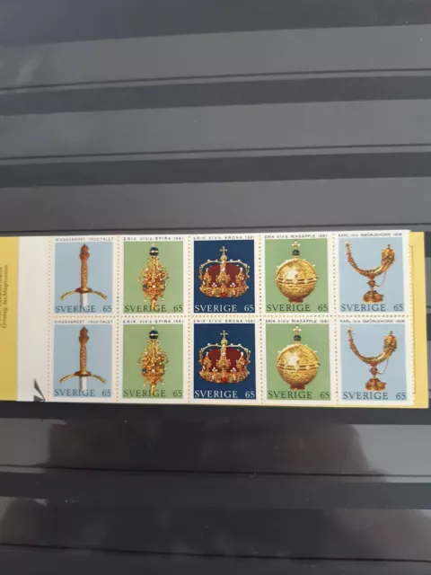 Briefmarken ,Schweden, 1971, 723-727,Markenheft 29, Reichskleinodien ,postfrisch