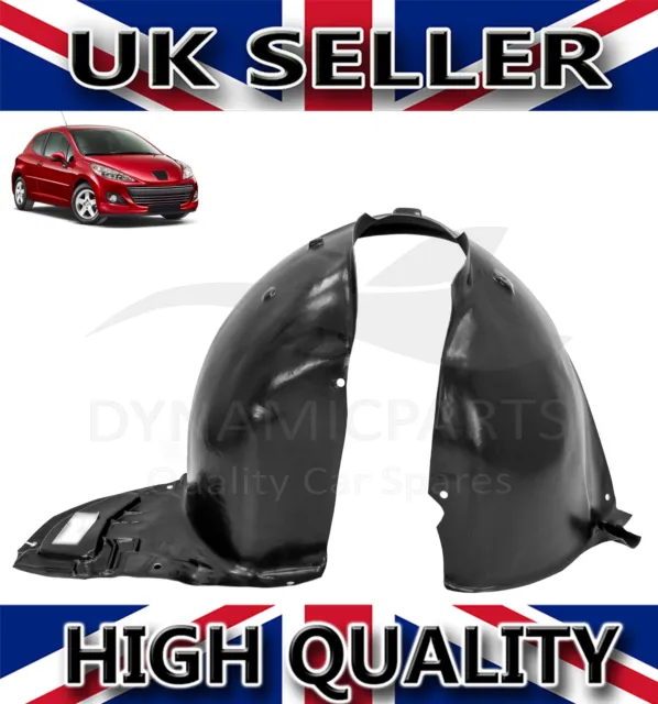 For Peugeot 207 Right Driver Side Front Wheel Arch Liner Inner Wing Splash Guard