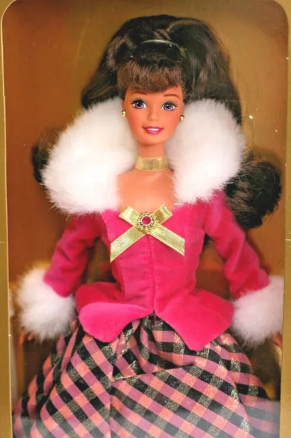 Barbie Avon Exclusive Winter Rhapsody 2nd in Series 1996 Mattel Brunette NOS