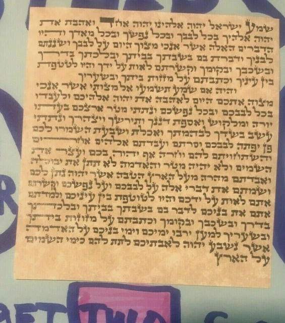 MEZUZAH SCROLL JEWISH hebrew klaf shema parchment non kosher sale 4