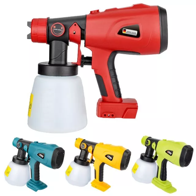 800ML Electric Spray Gun Cordless High Power Airless Paint Sprayer for Ryobi