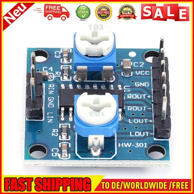 PAM8406 Scheda Mini Amplificatore 2,5-5V 2x5W per Dispositivi Elettronici