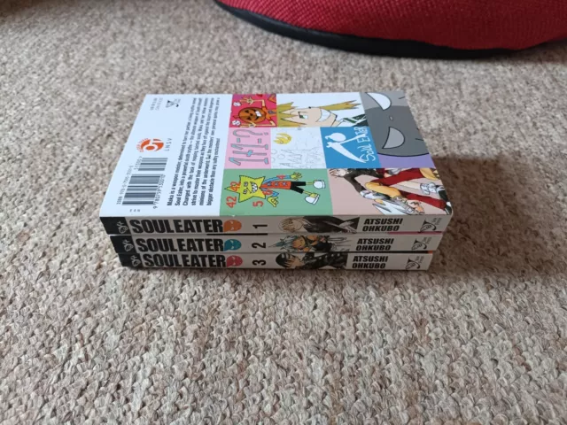 Soul Eater Manga Volumes 1, 2 & 3 Atsushi Ohkubo English Version