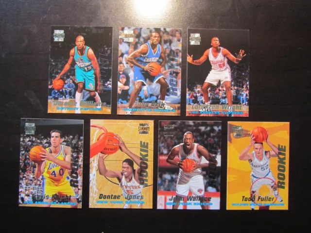 1996-97 Topps Stadium Club ROOKIE CARD Lot of 7 Wallace,Willams,Delk &more! NrMt